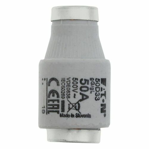 Eaton Sicherungseinsatz Nieders. 50A AC 500V 100kA SICHERUNG-#50D33