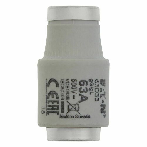 Eaton Sicherungseinsatz Nieders. 63A AC 500V 100kA SICHERUNG-#63D33