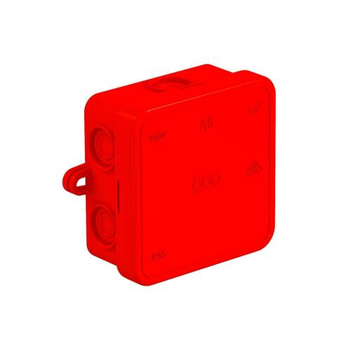 OBO Bettermann Vertr Kabelabzweigkasten 75x75x36, PE, rot A 8 HF RO OBO Bettermann Vertr Kabelabzweigkasten 75x75x36, PE, rot A 8 HF RO