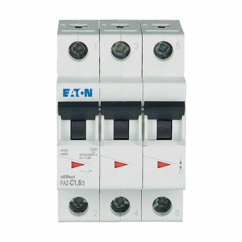 Eaton Leitungsschutzschalter 3p. 1,6A Charakt.: C FAZ-C1,6/3#278860