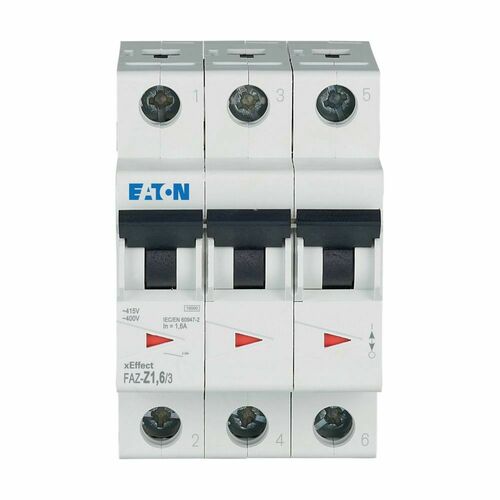 Eaton Leitungsschutzschalter 3p. 1,6A Charakt.: Z FAZ-Z1,6/3#278920