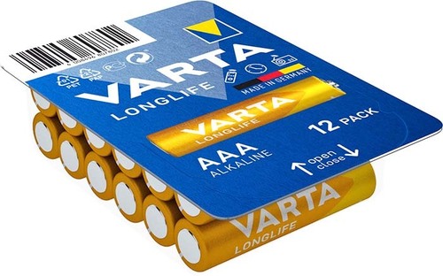 Varta Cons.Varta Batterie Longlife AAA Micro, R3, Al-Mn 4103 Box.12