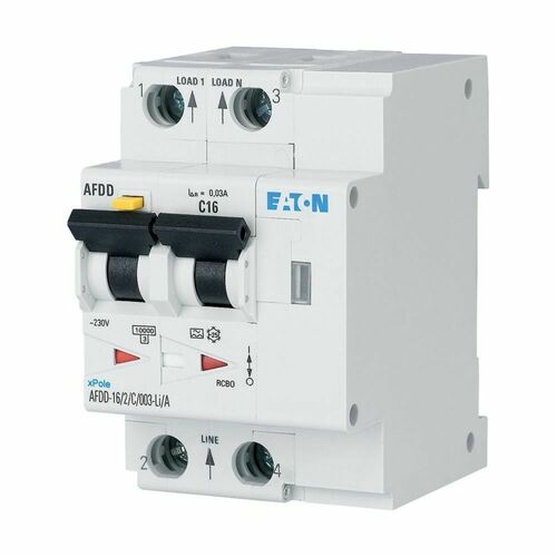 Eaton Brandschutzschalter 2p, B32A, 30mA, TypF AFDD-32/2/B/003-F Eaton Brandschutzschalter 2p, B32A, 30mA, TypF AFDD-32/2/B/003-F