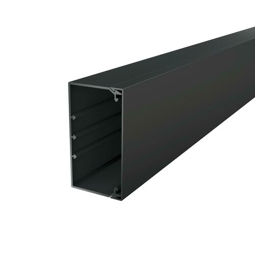 OBO Bettermann Vertr Wand- und Deckenkanal 2000x110x60 PVC schwarz WDK60110SW OBO Bettermann Vertr Wand- und Deckenkanal 2000x110x60 PVC schwarz WDK60110SW