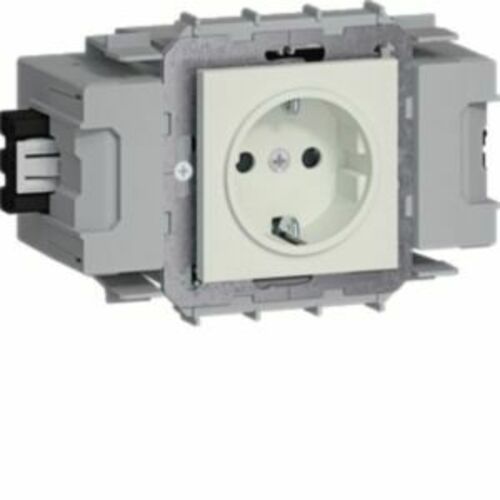 Tehalit Steckdose 1-fach Frontrastend weiß GS10019016