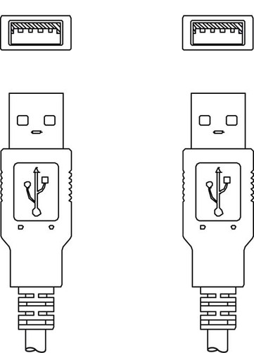 Leuze Verbindungsleitung KB USB A - USB A