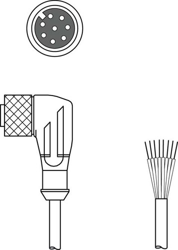 Leuze Anschlussleitung KD S-M12-8W-P1-050