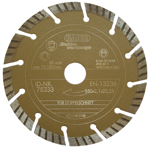 Baier Maschinenfabrik DIAMANTSCHEIBE 150RD GOLD II 11318 Baier Maschinenfabrik DIAMANTSCHEIBE 150RD GOLD II 11318
