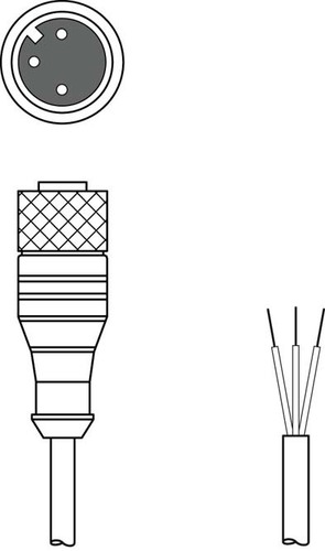 Leuze Anschlussleitung KD U-M12-3A-V1-200