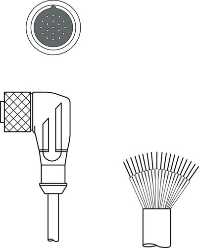 Leuze Anschlussleitung KD U-M23-JW-P1-100