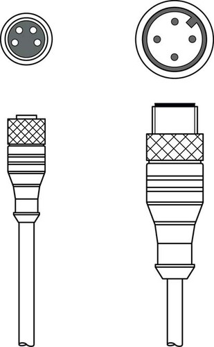 Leuze Verbindungsleitung K-DS M8A-M1#50107276