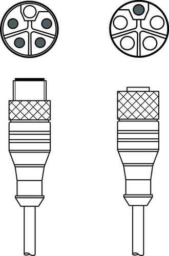 Leuze Verbindungsleitung KDS PL-M12-#50141462