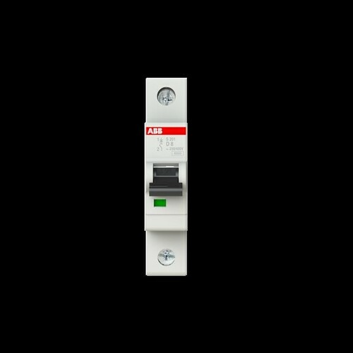 ABB Stotz S&J Sicherungsautomat Char., 6 kA, 8 A, 1P S201-D8