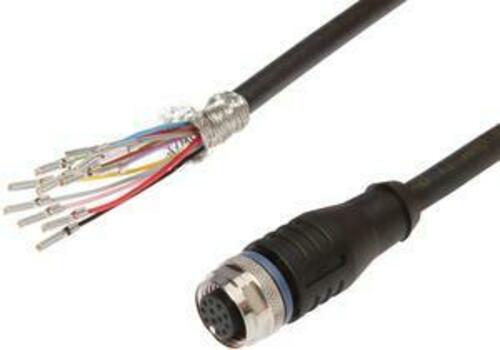 Ipf Electronic Anschlussleitung, 5m, M12 Dose 12polig gerade VK505C25