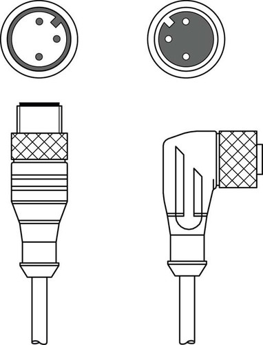 Leuze Verbindungsleitung KDS U-M12-3#50130768