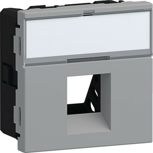 Tehalit Montageset 1xRJ45 Typ 01 45x45 aluminium G45DM011LAN Tehalit Montageset 1xRJ45 Typ 01 45x45 aluminium G45DM011LAN