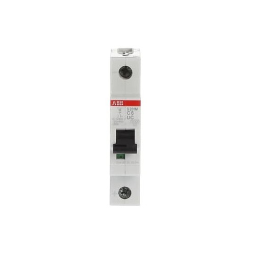 ABB Stotz S&J Sicherungsautomat 10 kA, 6 A, 1P S201M-C6UC ABB Stotz S&J Sicherungsautomat 10 kA, 6 A, 1P S201M-C6UC