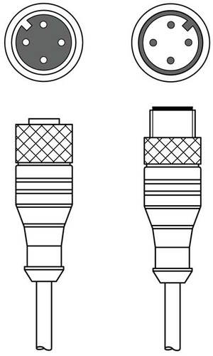 Leuze Verbindungsleitung KDS U-M12-4#50141647