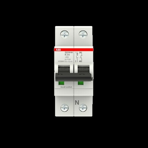 ABB Stotz S&J Sicherungsautomat 10 kA, 3 A, 1P+NA S201M-K3NA