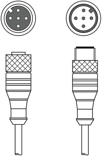 Leuze Verbindungsleitung KDS U-M12-5#50132442