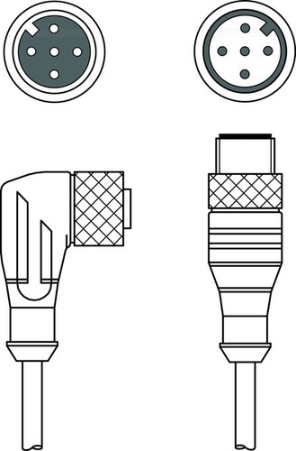 Leuze Verbindungsleitung KDS U-M12-5#50133869