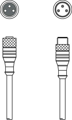 Leuze Verbindungsleitung KDS U-M8-3A#50130901