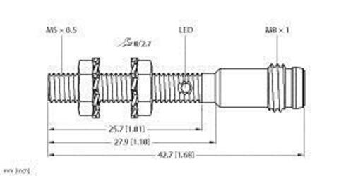Turck Sensor induktiv BI1-EG05-AP6X-V1331