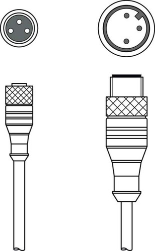 Leuze Verbindungsleitung KDS U-M8-3A#50136448