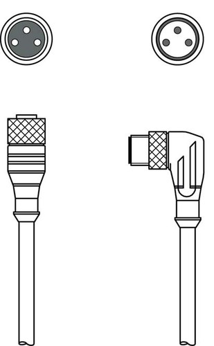 Leuze Verbindungsleitung KDS U-M8-3A#50146273