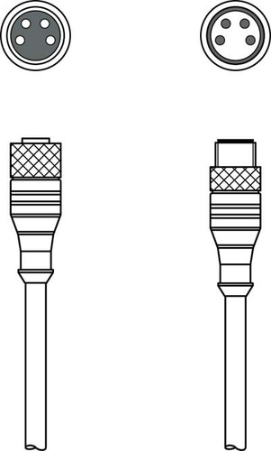 Leuze Verbindungsleitung KDS U-M8-4A#50144038