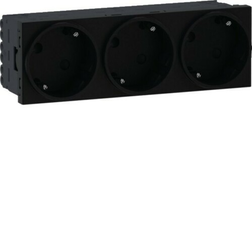Tehalit Steckdose 3-fach 45x45 33Grad gschw. GS30229011 Tehalit Steckdose 3-fach 45x45 33Grad gschw. GS30229011