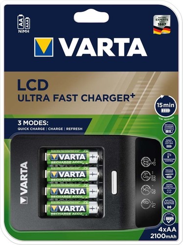 Varta Cons.Varta LCD Ultra Fast Charger+ 4xAA 56706 2100mAh 57685101441