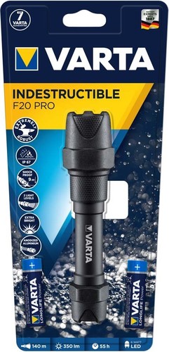 Varta Cons.Varta LED-Taschenlampe F20 Pro 2AA m.Batt. IndestructibleF20Pro