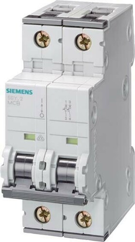 Siemens Dig.Industr. LS-Schalter 15KA,2p,C,2A,T=70mm 5SY7202-7