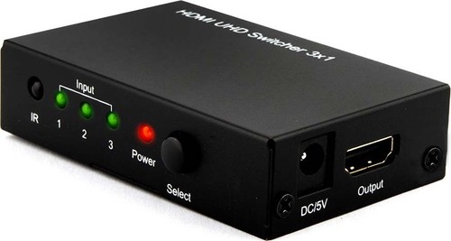 E+P Elektrik HDMI-Umschalter 3-fach UHD 31