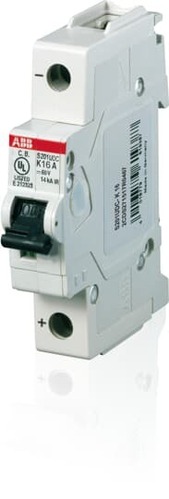 ABB Stotz S&J Sicherungsautomat ar., 14 kA, 60 A, 1P S201UDC-K60