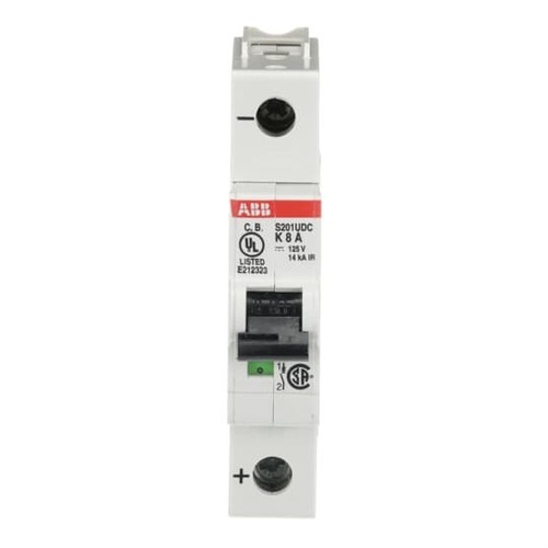 ABB Stotz S&J Sicherungsautomat har., 14 kA, 8 A, 1P S201UDC-K8