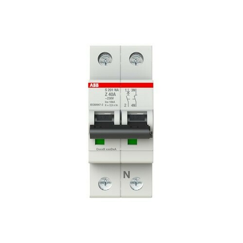 ABB Stotz S&J Sicherungsautomat 6 kA, 40 A, 1P+NA S201-Z40NA