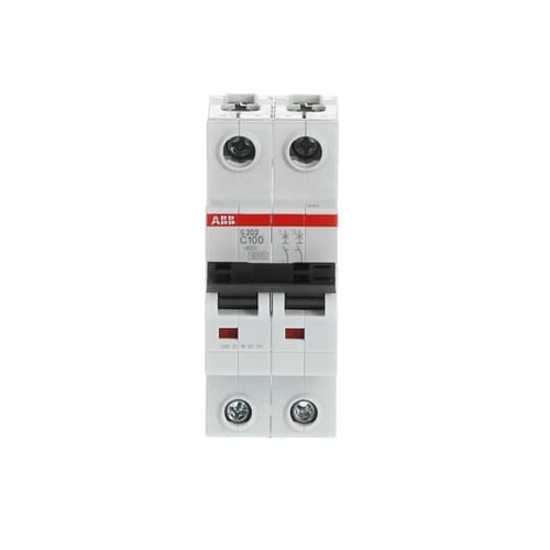 ABB Stotz S&J Sicherungsautomat Char., 6kA, 100A, 2P S202-C100