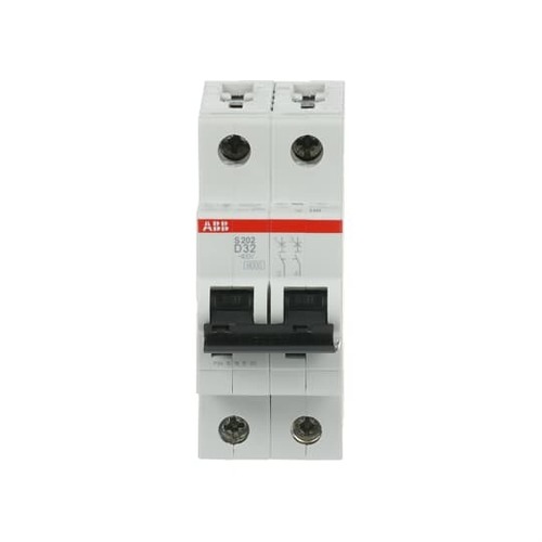 ABB Stotz S&J Sicherungsautomat har., 6 kA, 32 A, 2P S202-D32