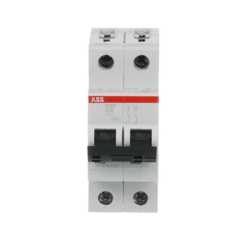 ABB Stotz S&J Sicherungsautomat 6 kA, 6 A, 2P S202-D6