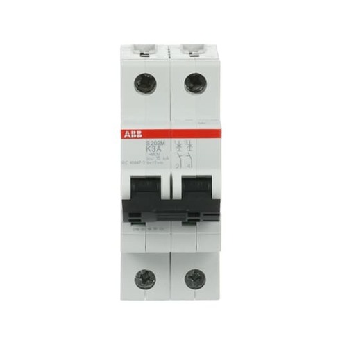 ABB Stotz S&J Sicherungsautomat har., 10 kA, 3 A, 2P S202M-K3
