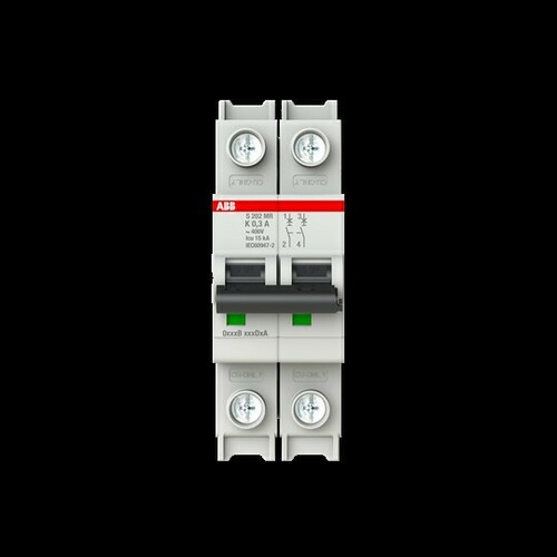 ABB Stotz S&J Sicherungsautomat 10kA, 0.3A, 2P, RTT S202MR-K0.3 ABB Stotz S&J Sicherungsautomat 10kA, 0.3A, 2P, RTT S202MR-K0.3