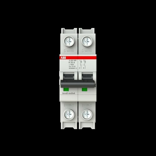 ABB Stotz S&J Sicherungsautomat 10kA, 25A, 2P, RTT S202MR-K25 ABB Stotz S&J Sicherungsautomat 10kA, 25A, 2P, RTT S202MR-K25