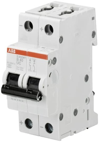 ABB Stotz S&J Sicherungsautomat -Char., 10kA, 8A, 2P S202MT-C8UC
