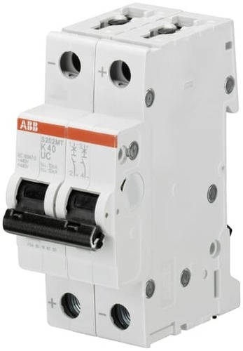 ABB Stotz S&J Sicherungsautomat 10kA, 15A, 2P S202MT-K15UC ABB Stotz S&J Sicherungsautomat 10kA, 15A, 2P S202MT-K15UC