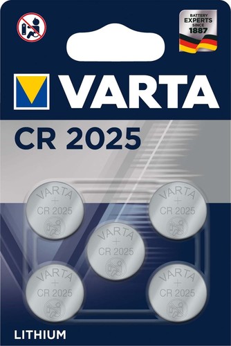 Varta Cons.Varta Batterie Electronics 3,0V/160mAh/Lithium CR 2025 Bli.5
