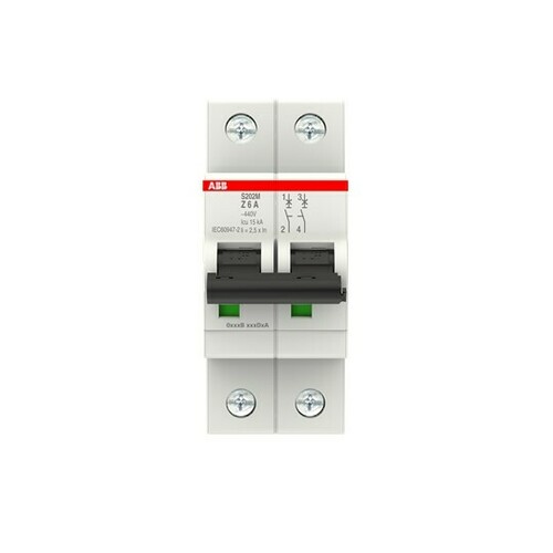 ABB Stotz S&J Sicherungsautomat 10 kA, 6 A, 2P S202M-Z6