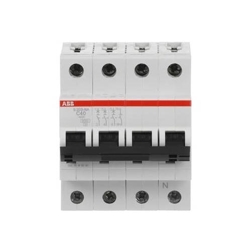 ABB Stotz S&J Sicherungsautomat 6 kA, 40 A, 3P+NA S203-C40NA