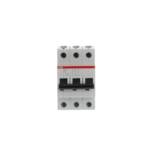 ABB Stotz S&J Sicherungsautomat Char., 6 kA, 1 A, 3P S203-D1